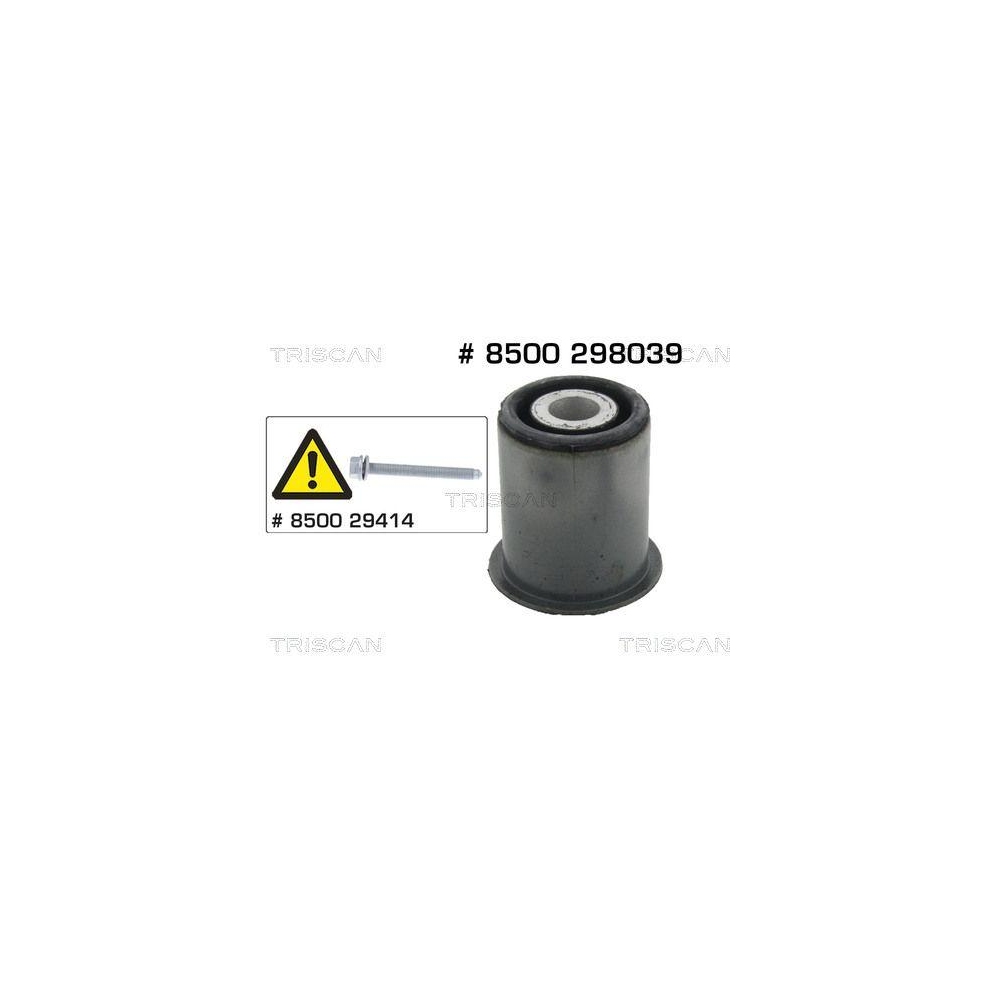 Lagerung, Achsk&ouml;rper TRISCAN 8500 298039 f&uuml;r VW, Hinterachse, au&szlig;en, hinten