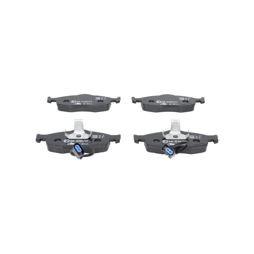 Bremsbelagsatz, Scheibenbremse ATE 13.0460-7056.2 f&uuml;r FORD, Vorderachse