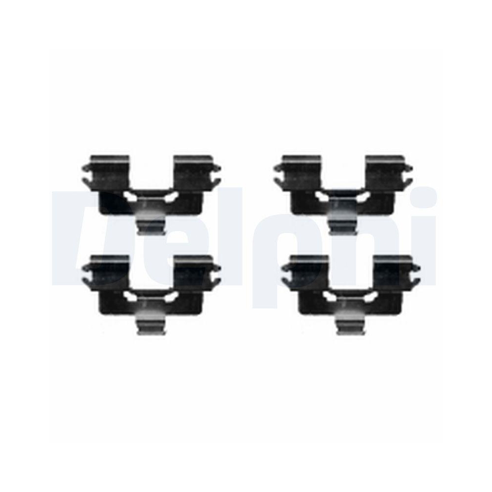 DELPHI LX0422 Zubeh&ouml;rsatz, Scheibenbremsbelag f&uuml;r MAZDA, Hinterachse