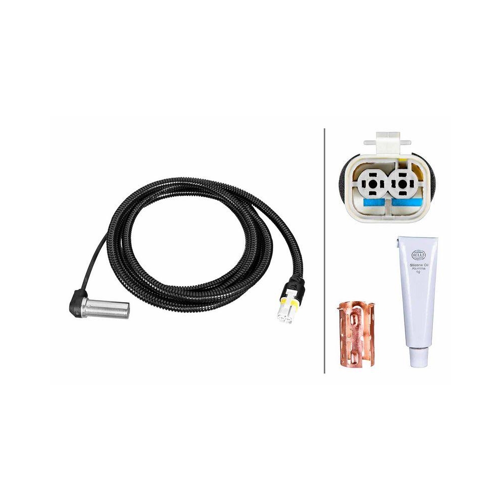 HELLA Sensor, Raddrehzahl 6PU 230 052-171 f&uuml;r MAN, Vorderachse rechts