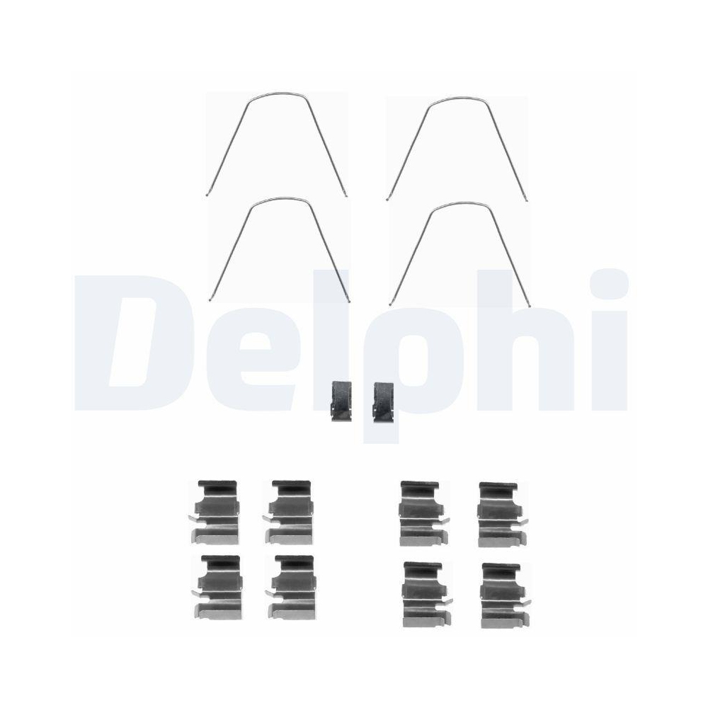 DELPHI LX0423 Zubeh&ouml;rsatz, Scheibenbremsbelag f&uuml;r, Vorderachse