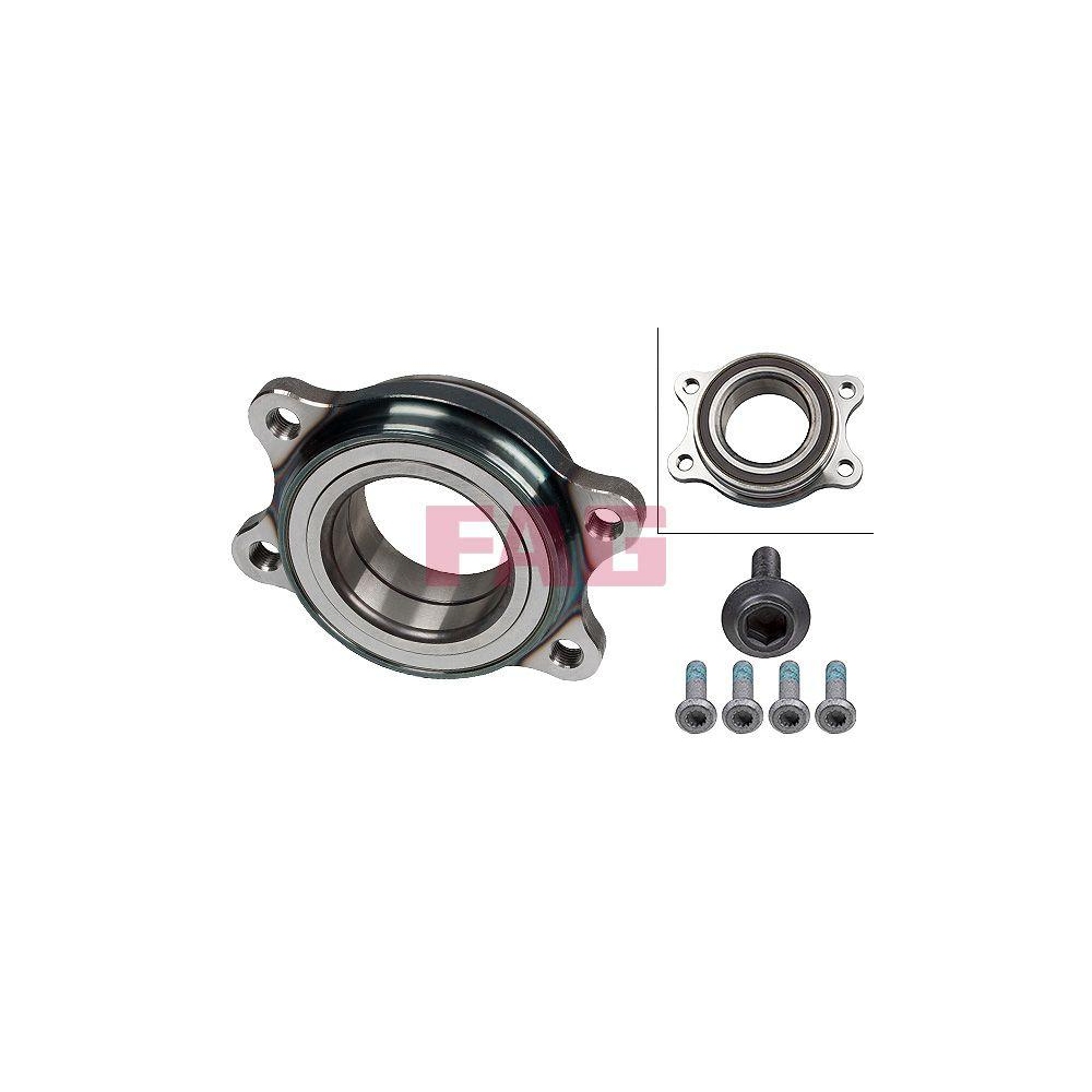 Radlagersatz Schaeffler FAG 713 6109 00 f&uuml;r AUDI PORSCHE VW, Hinterachse