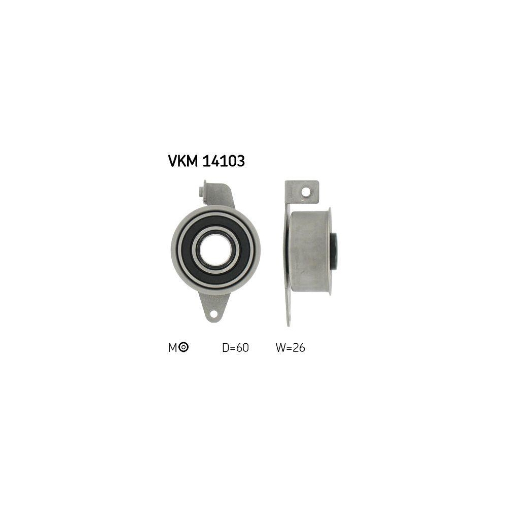 Spannrolle, Zahnriemen SKF VKM 14103 f&uuml;r FORD MAZDA