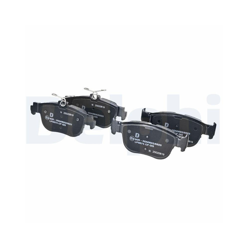 DELPHI LP3674 Bremsbelagsatz, Scheibenbremse f&uuml;r AUDI FORD SEAT SKODA VW CUPRA