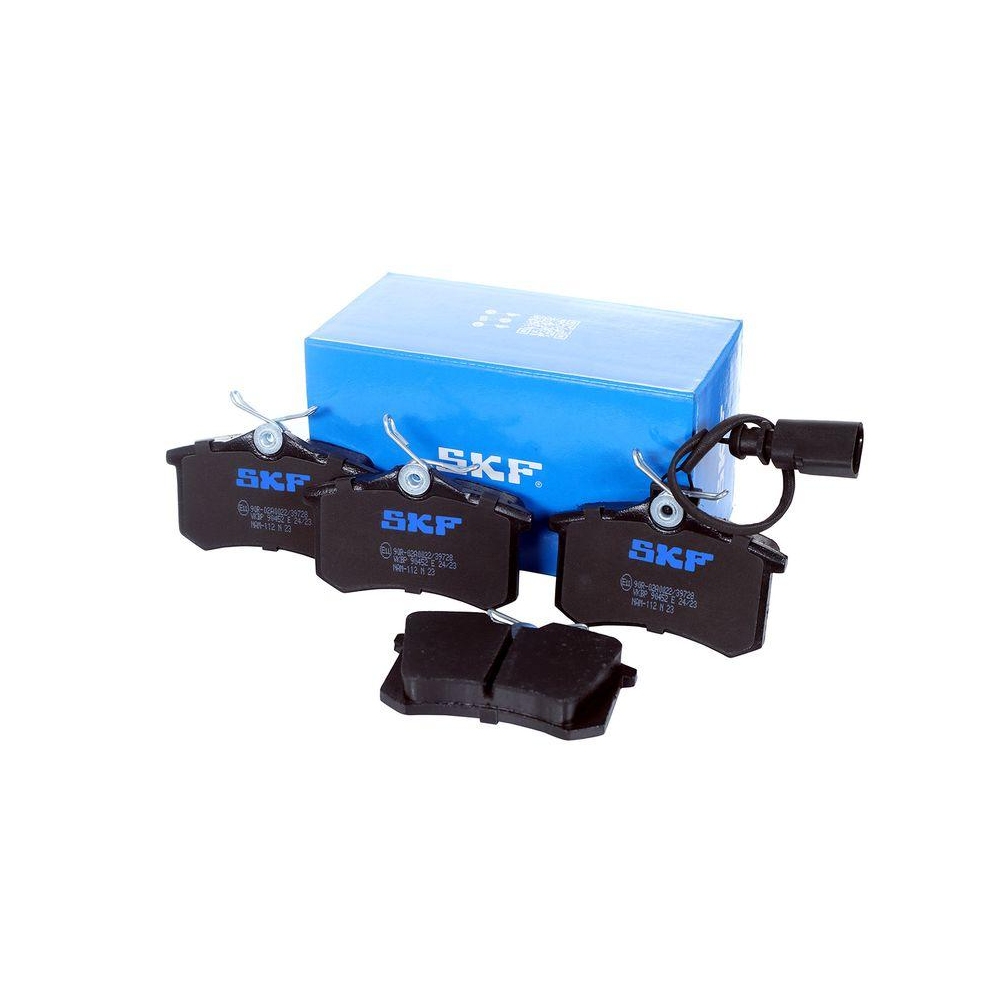 Bremsbelagsatz, Scheibenbremse SKF VKBP 90452 E f&uuml;r FORD SEAT VW, Hinterachse