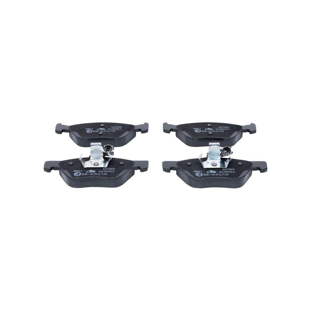 Bremsbelagsatz, Scheibenbremse ATE 13.0460-7069.2 f&uuml;r FIAT, Vorderachse