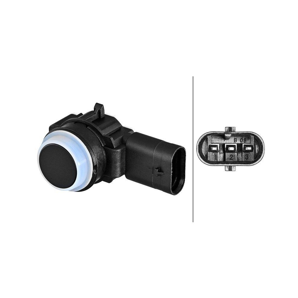 HELLA Sensor, Einparkhilfe 6PX 358 270-451 f&uuml;r MERCEDES-BENZ, au&szlig;en, beidseitig