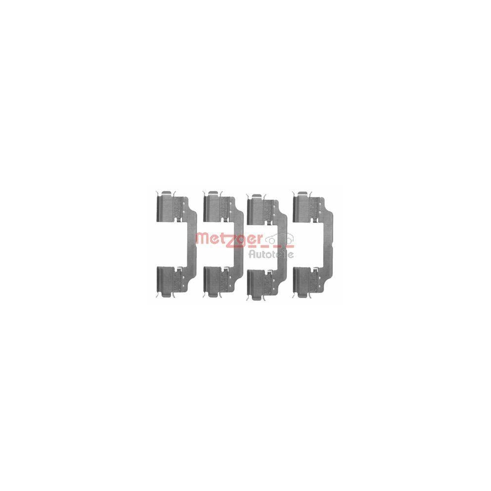 Zubeh&ouml;rsatz, Scheibenbremsbelag METZGER 109-1716 GREENPARTS f&uuml;r, Hinterachse