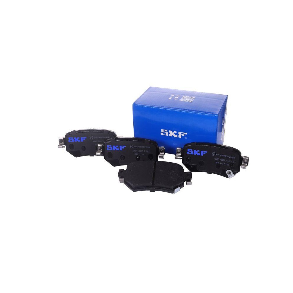 Bremsbelagsatz, Scheibenbremse SKF VKBP 90497 A f&uuml;r MAZDA, Hinterachse