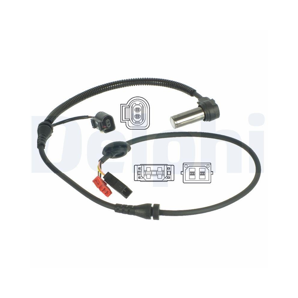 DELPHI SS20039 Sensor, Raddrehzahl f&uuml;r AUDI SKODA VW VAG, Vorderachse