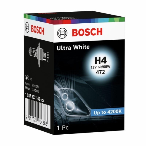 BOSCH 1 987 302 142 Gl&uuml;hlampe, Fernscheinwerfer Ultra White WS f&uuml;r