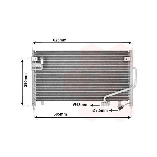 VAN WEZEL 27005120 Kondensator, Klimaanlage f&uuml;r MAZDA