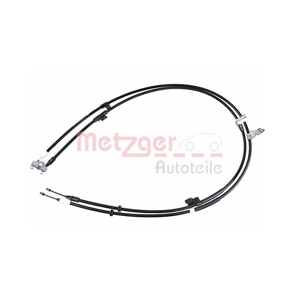 Seilzug, Feststellbremse METZGER 1.FD026 f&uuml;r FORD, hinten links, hinten rechts