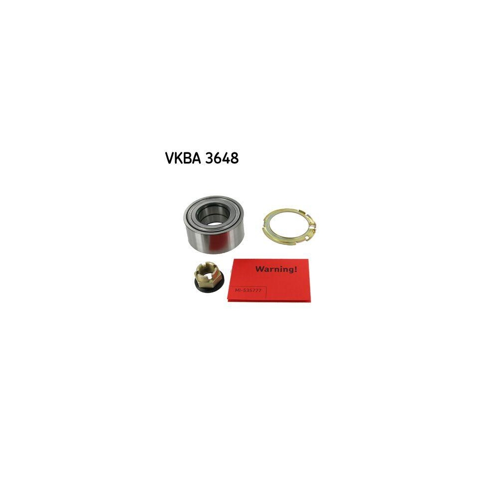 Radlagersatz SKF VKBA 3648 f&uuml;r NISSAN OPEL RENAULT VAUXHALL, Vorderachse