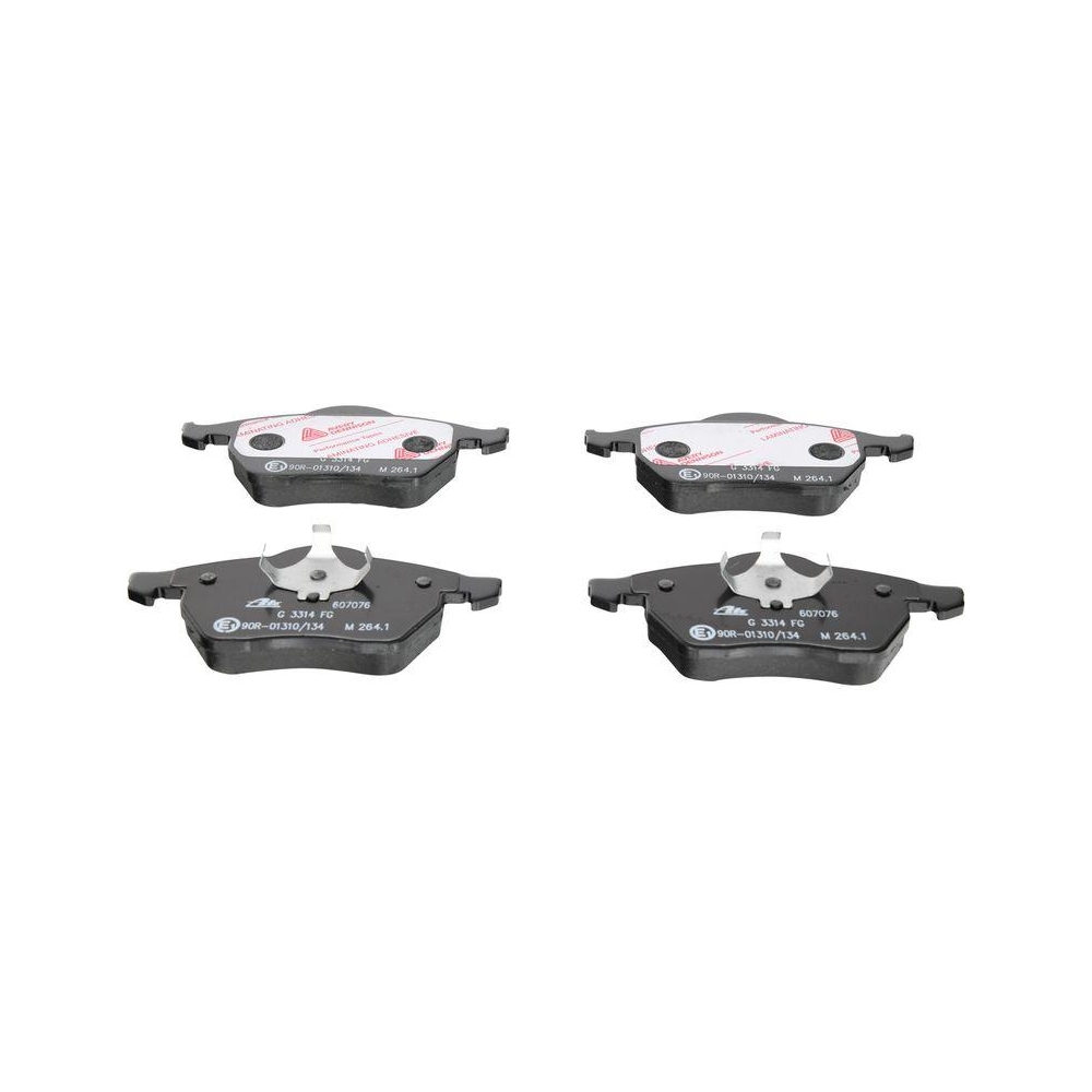 Bremsbelagsatz, Scheibenbremse ATE 13.0460-7076.2 f&uuml;r FORD SEAT VAG, Vorderachse