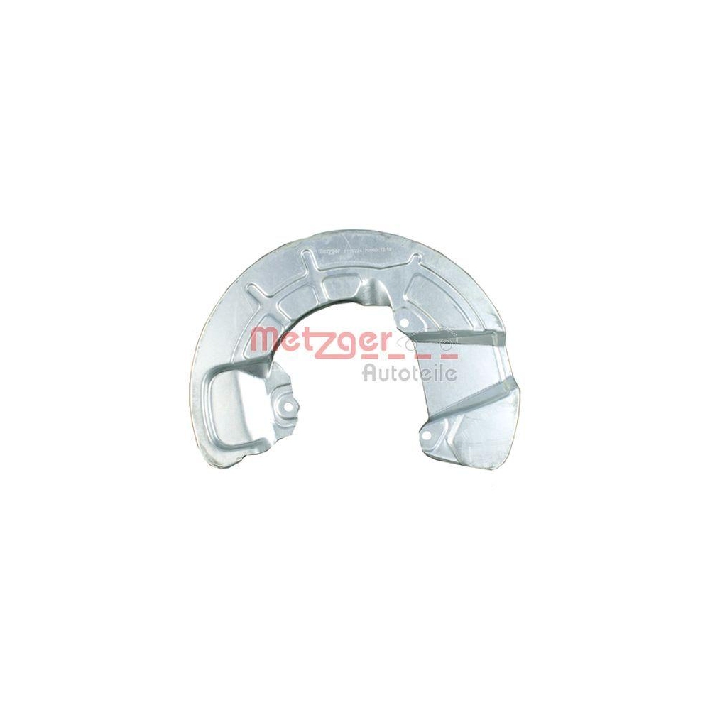 Spritzblech, Bremsscheibe METZGER 6115224 f&uuml;r VOLVO, Vorderachse rechts