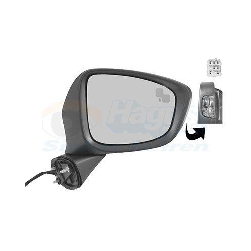 VAN WEZEL 2780828 Au&szlig;enspiegel * HAGUS * f&uuml;r MAZDA, rechts