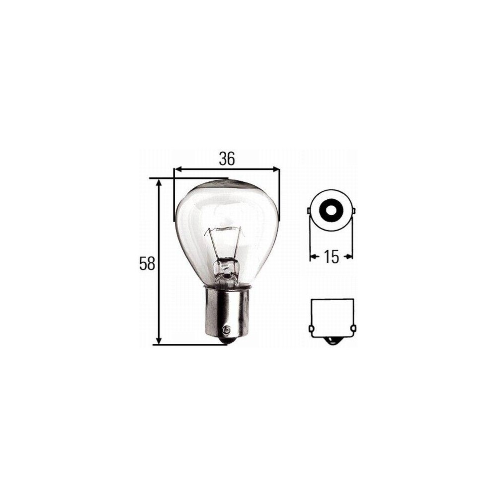 HELLA Glühlampe, Rundumkennleuchte 8GA 002 074-121 STANDARD für AEBI AUDI OPEL
