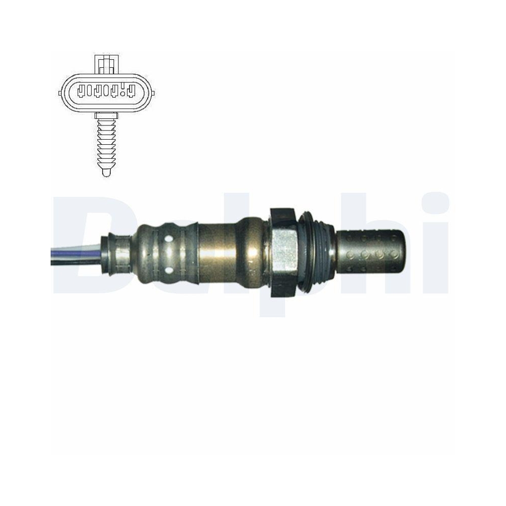 DELPHI ES20023-12B1 Lambdasonde f&uuml;r CHEVROLET DAEWOO, nach Katalysator