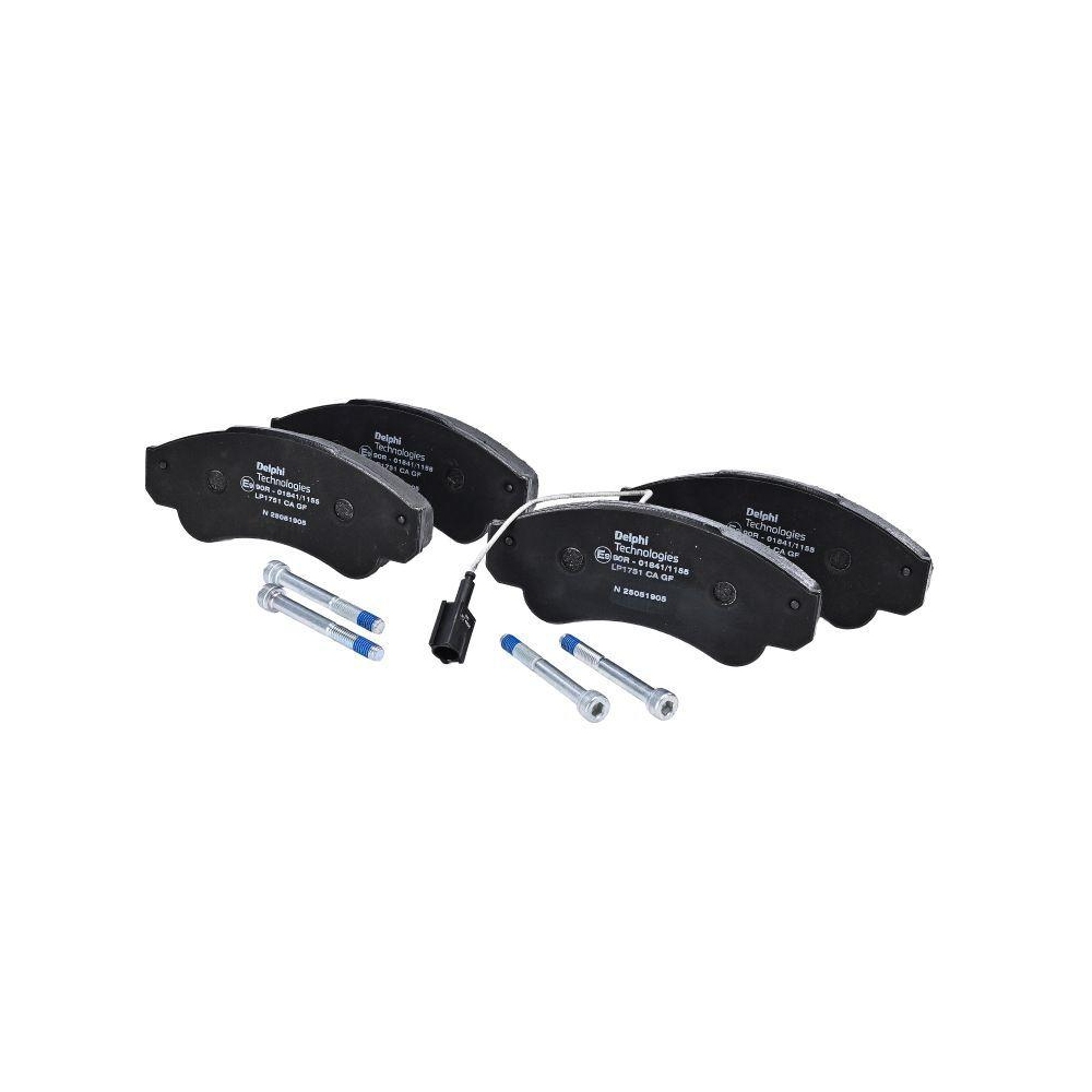 DELPHI LP1751 Bremsbelagsatz, Scheibenbremse für CITROËN FIAT PEUGEOT