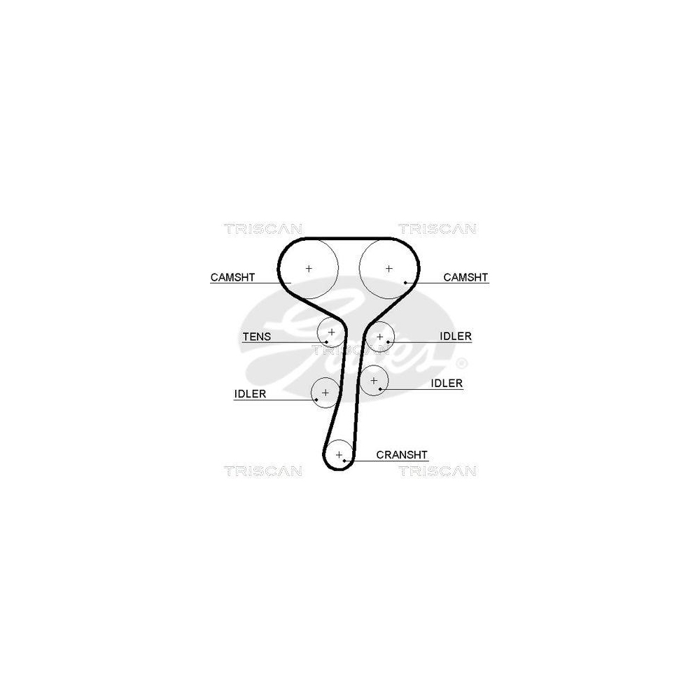 Zahnriemen TRISCAN 8645 5532xs für DANA