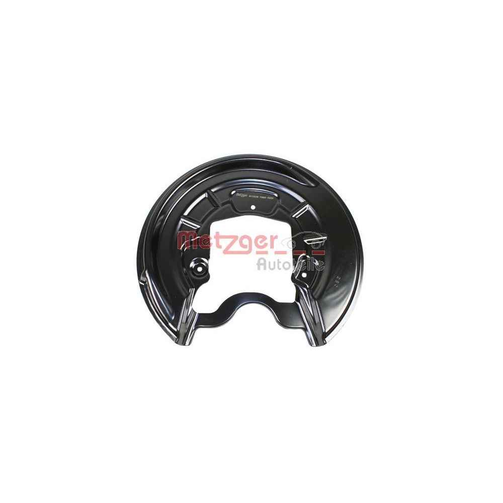 Spritzblech, Bremsscheibe METZGER 6115229 für VAG, Hinterachse links