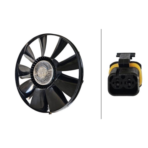 HELLA 8MV 366 438-571 L&uuml;fter, Motork&uuml;hlung f&uuml;r MAN
