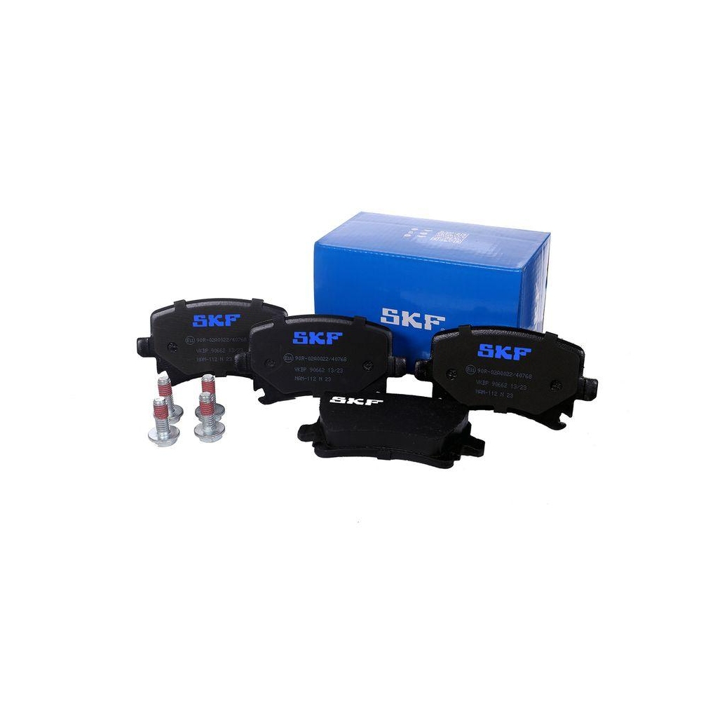 Bremsbelagsatz, Scheibenbremse SKF VKBP 90662 f&uuml;r SEAT SKODA VW, Hinterachse
