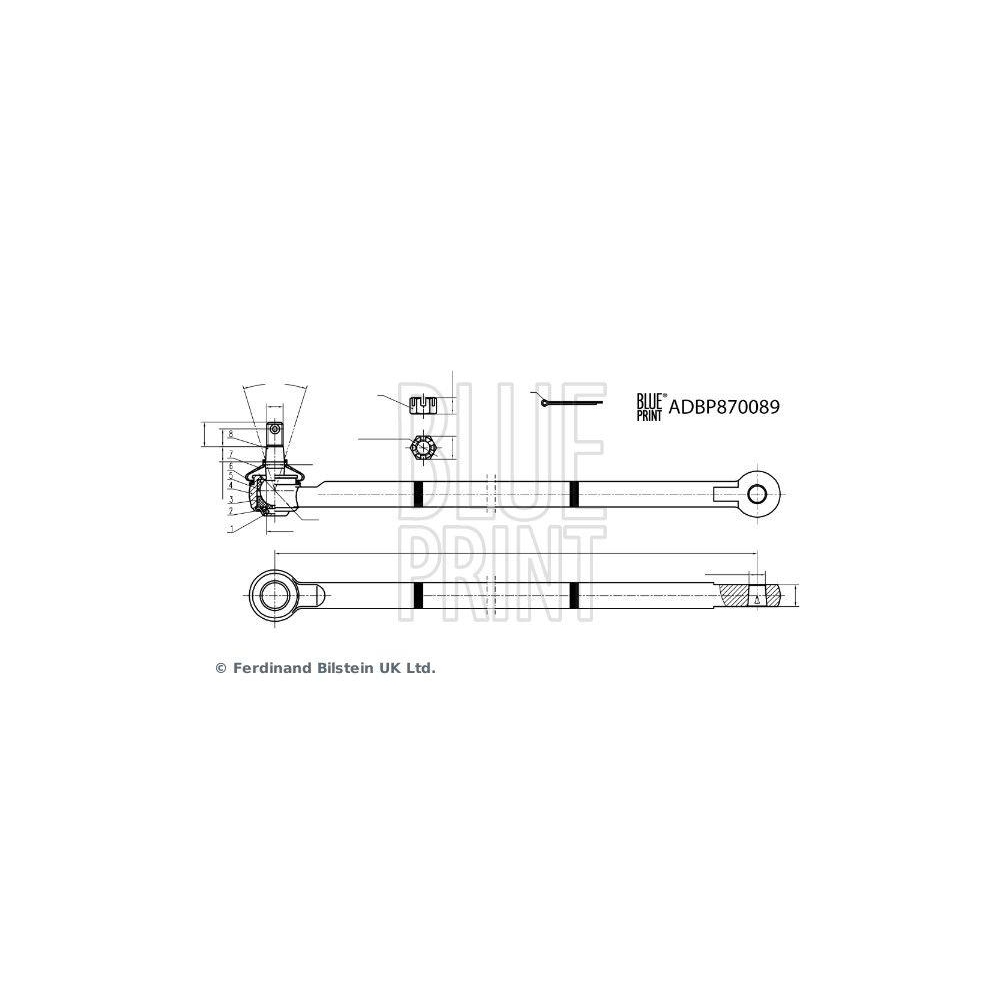 Lenkstange BLUE PRINT ADBP870089 f&uuml;r SUZUKI, Vorderachse