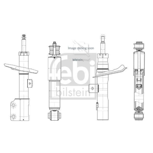 FEBI BILSTEIN 1002757 Sto&szlig;d&auml;mpfer f&uuml;r ALFA ROMEO, Vorderachse links