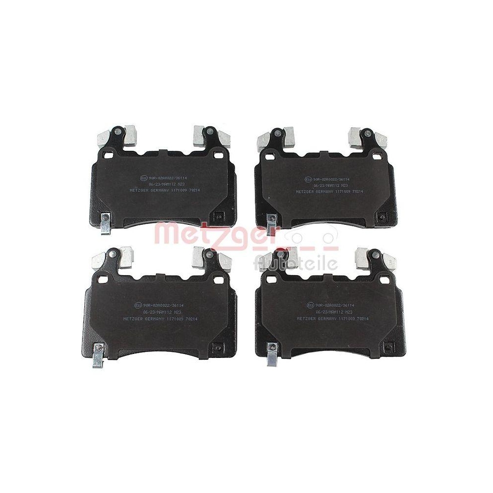 Bremsbelagsatz, Scheibenbremse METZGER 1171009 f&uuml;r OPEL GENERAL MOTORS