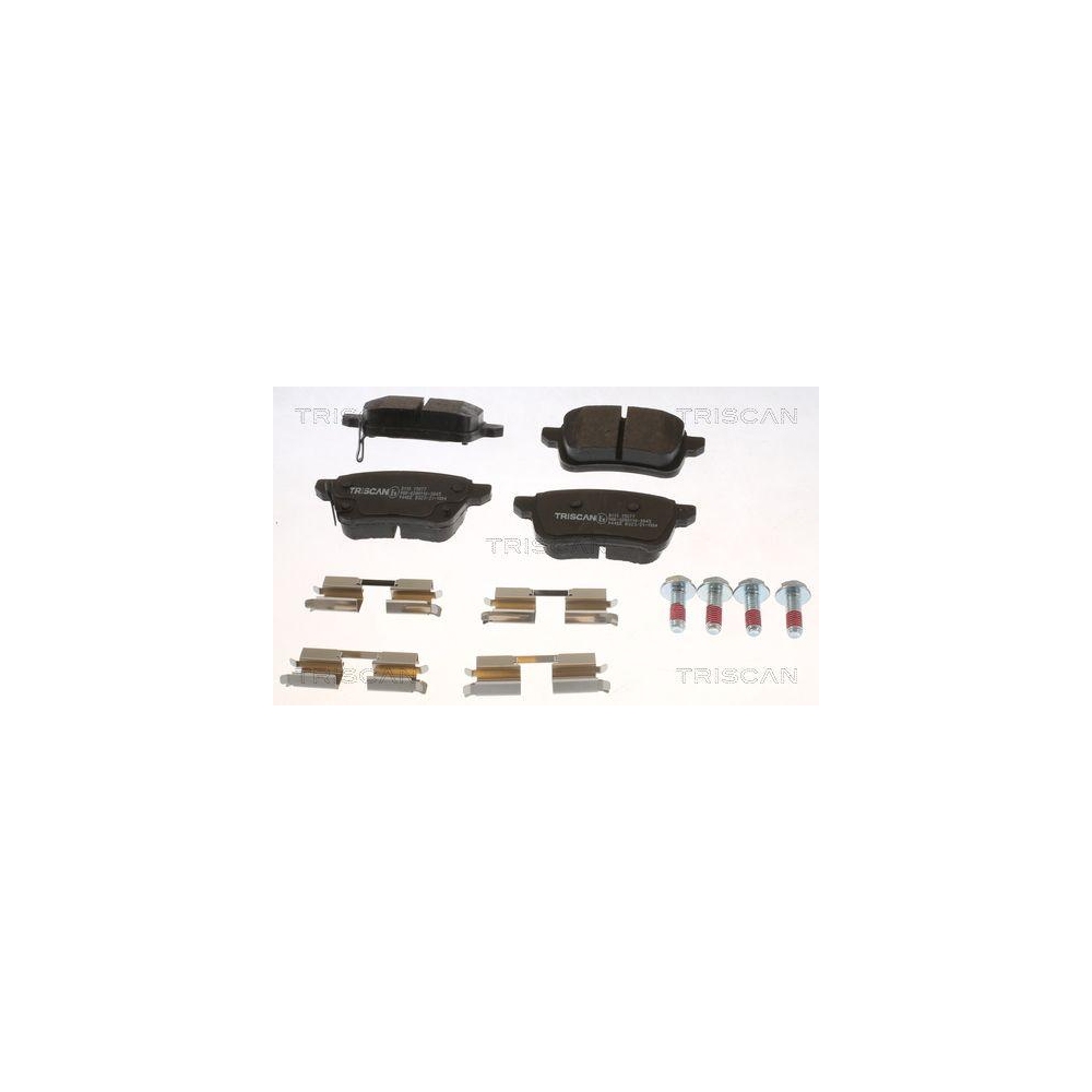 Bremsbelagsatz, Scheibenbremse TRISCAN 8110 15077 f&uuml;r FIAT, Hinterachse