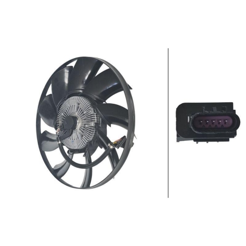 HELLA 8MV 366 438-551 L&uuml;fter, Motork&uuml;hlung f&uuml;r LAND ROVER