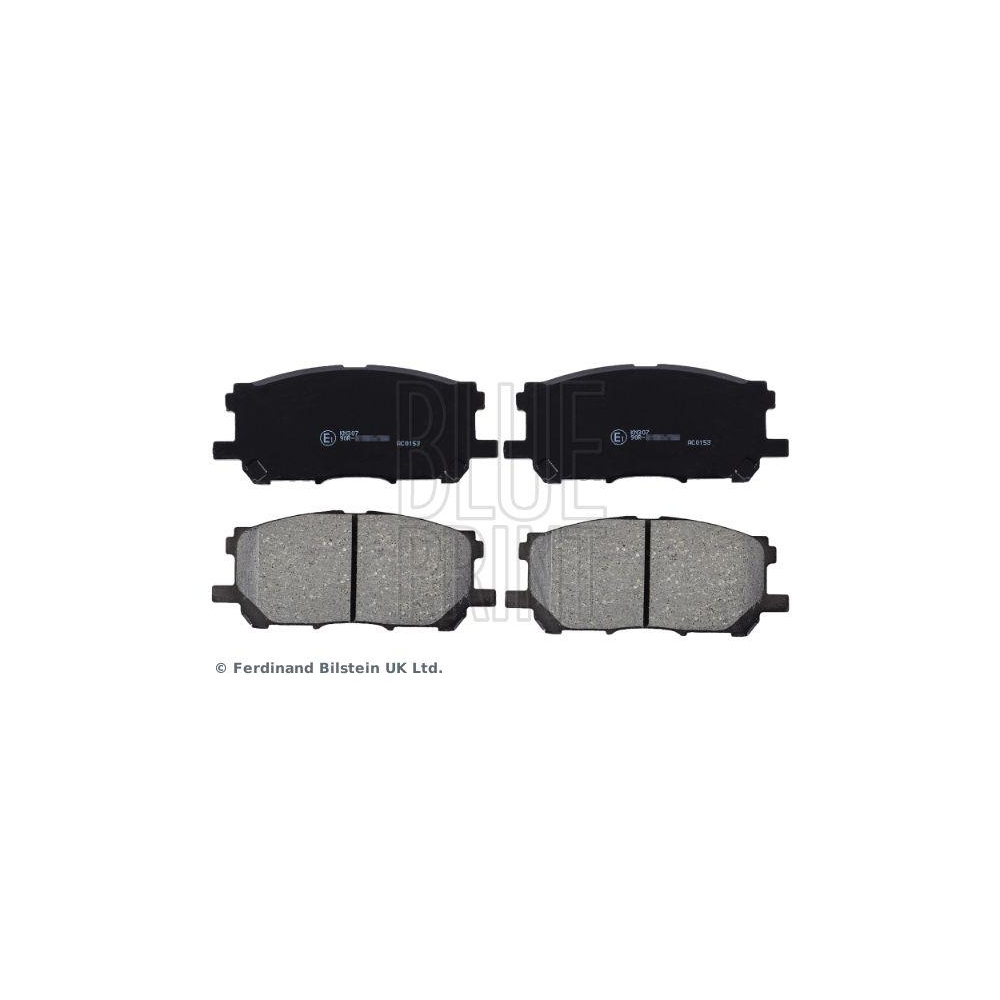 Bremsbelagsatz, Scheibenbremse BLUE PRINT ADT342157 f&uuml;r TOYOTA, Vorderachse