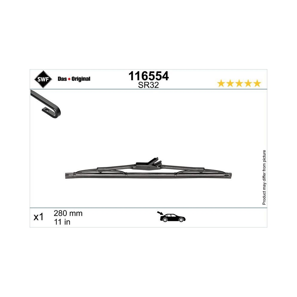 Wischblatt SWF 116554 DAS ORIGINAL REAR für, hinten