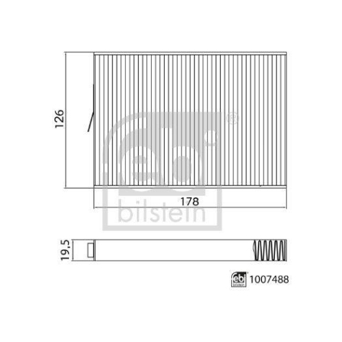 FEBI BILSTEIN 1007488 Filter, Innenraumluft f&uuml;r WULING WULING (SGMW)