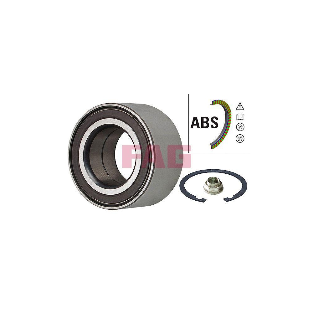 Radlagersatz Schaeffler FAG 713 6157 30 f&uuml;r FORD MAZDA, Hinterachse, Vorderachse