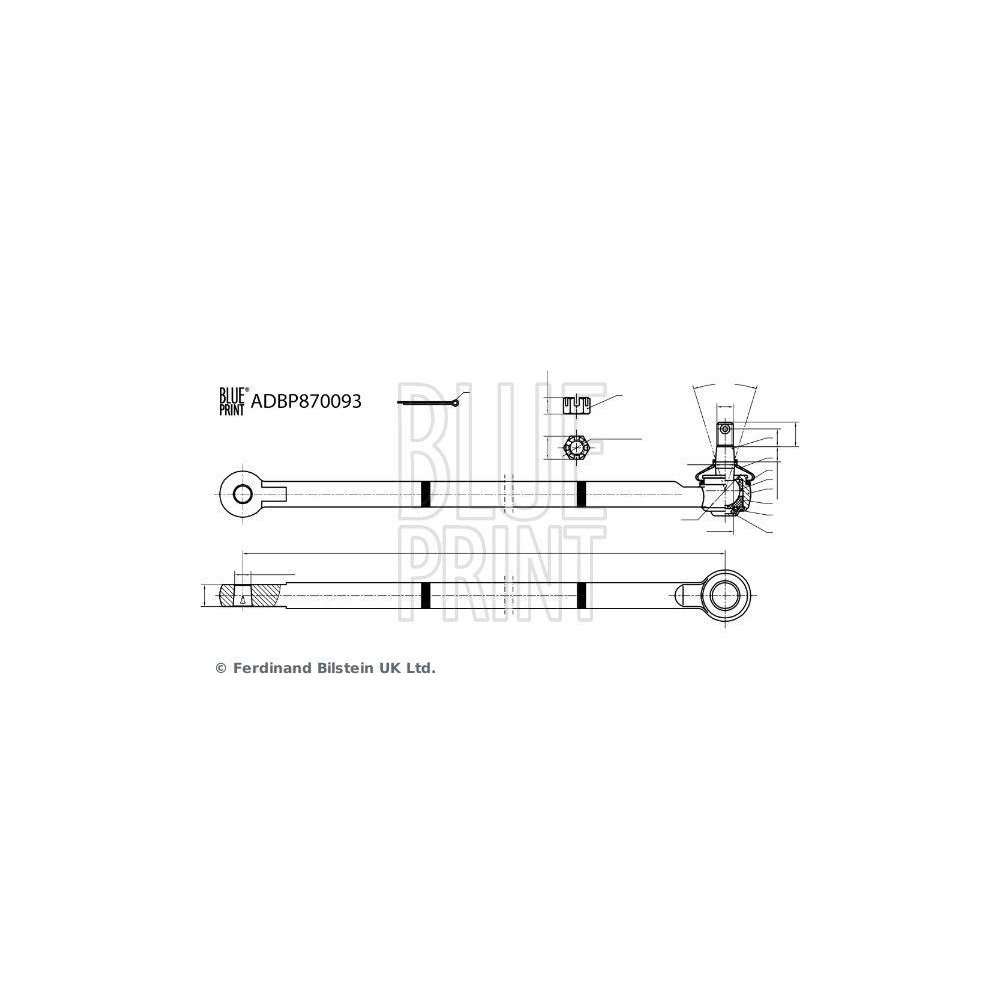 Spurstangenkopf BLUE PRINT ADBP870093 f&uuml;r SUZUKI, Vorderachse rechts