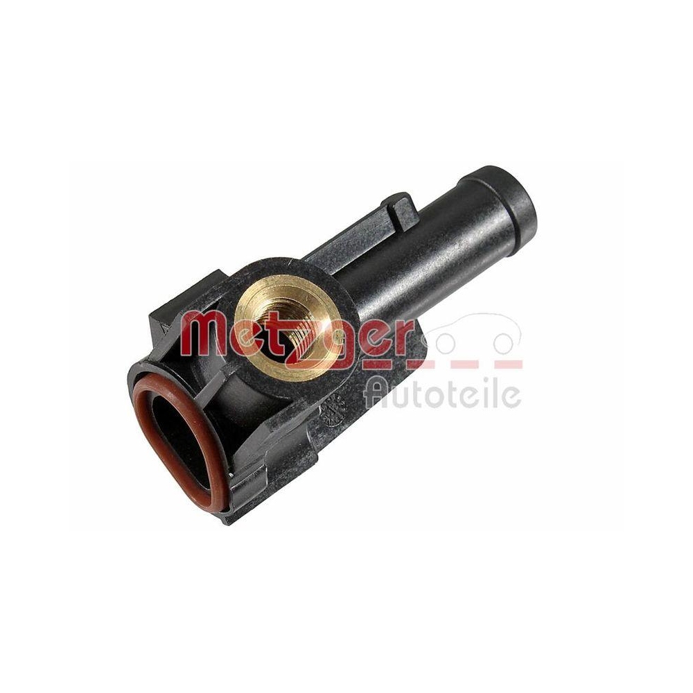 K&uuml;hlmittelflansch METZGER 4010421 f&uuml;r FIAT LANCIA, Ansaugkr&uuml;mmer, Motorblock