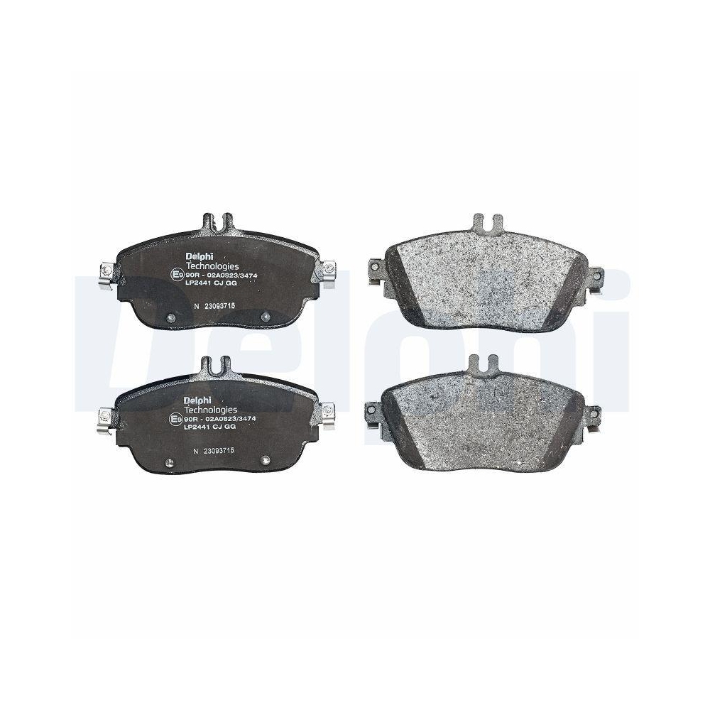 DELPHI LP2441 Bremsbelagsatz, Scheibenbremse f&uuml;r MERCEDES-BENZ INFINITI