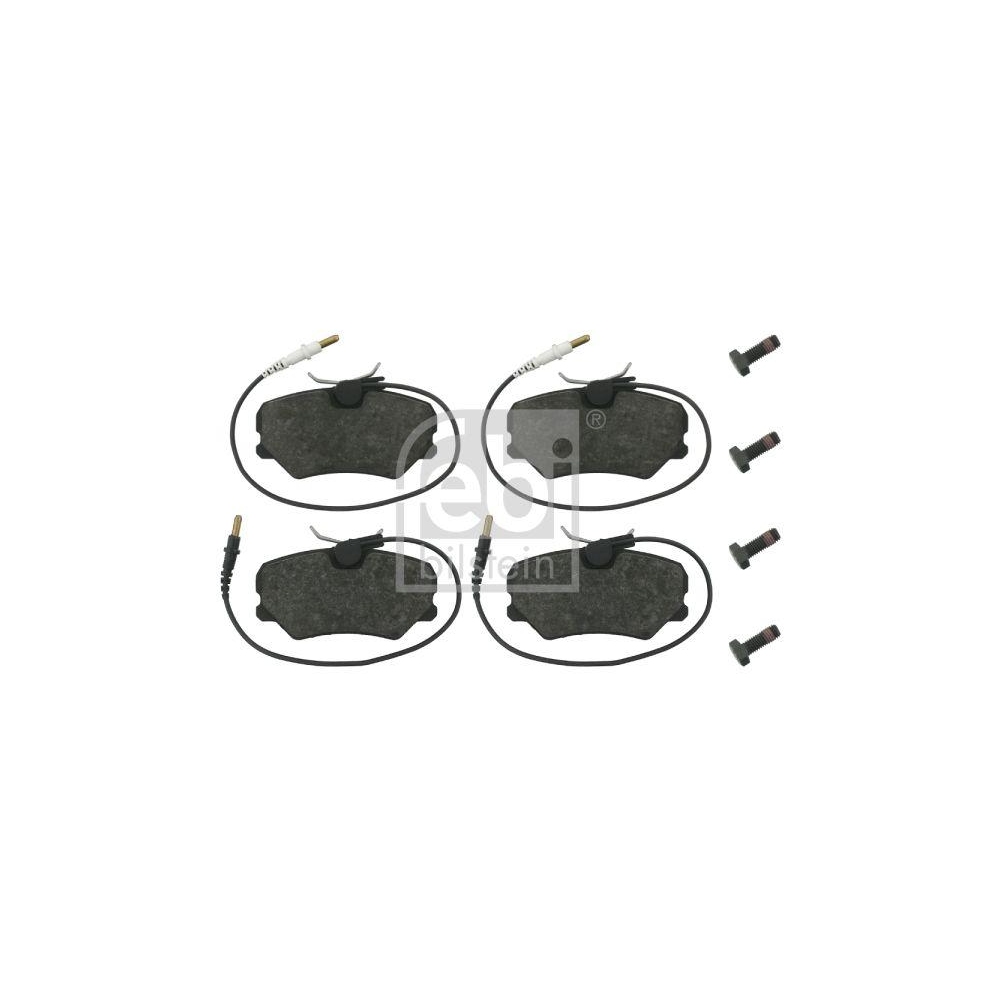 FEBI BILSTEIN Bremsbelagsatz, Scheibenbremse 16258 f&uuml;r CITRO&Euml;N PEUGEOT