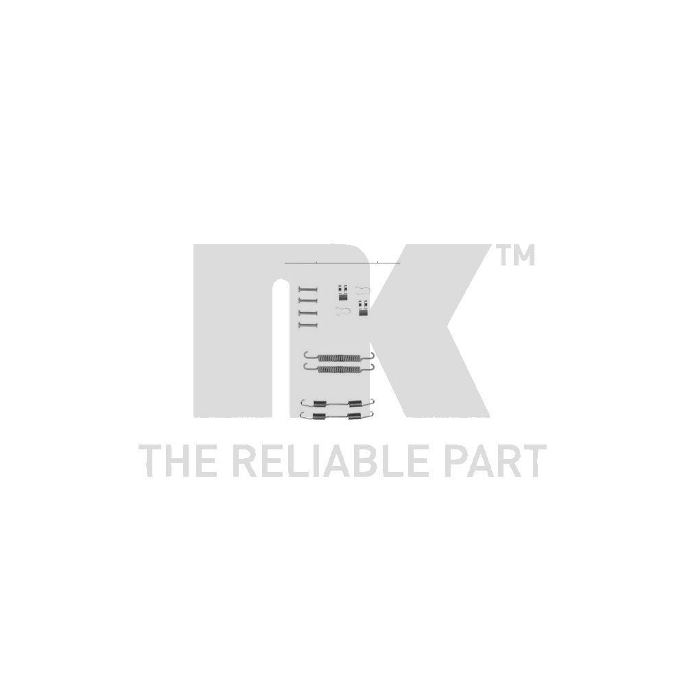 Zubeh&ouml;rsatz, Bremsbacken NK 7923666 f&uuml;r FIAT INNOCENTI, Hinterachse