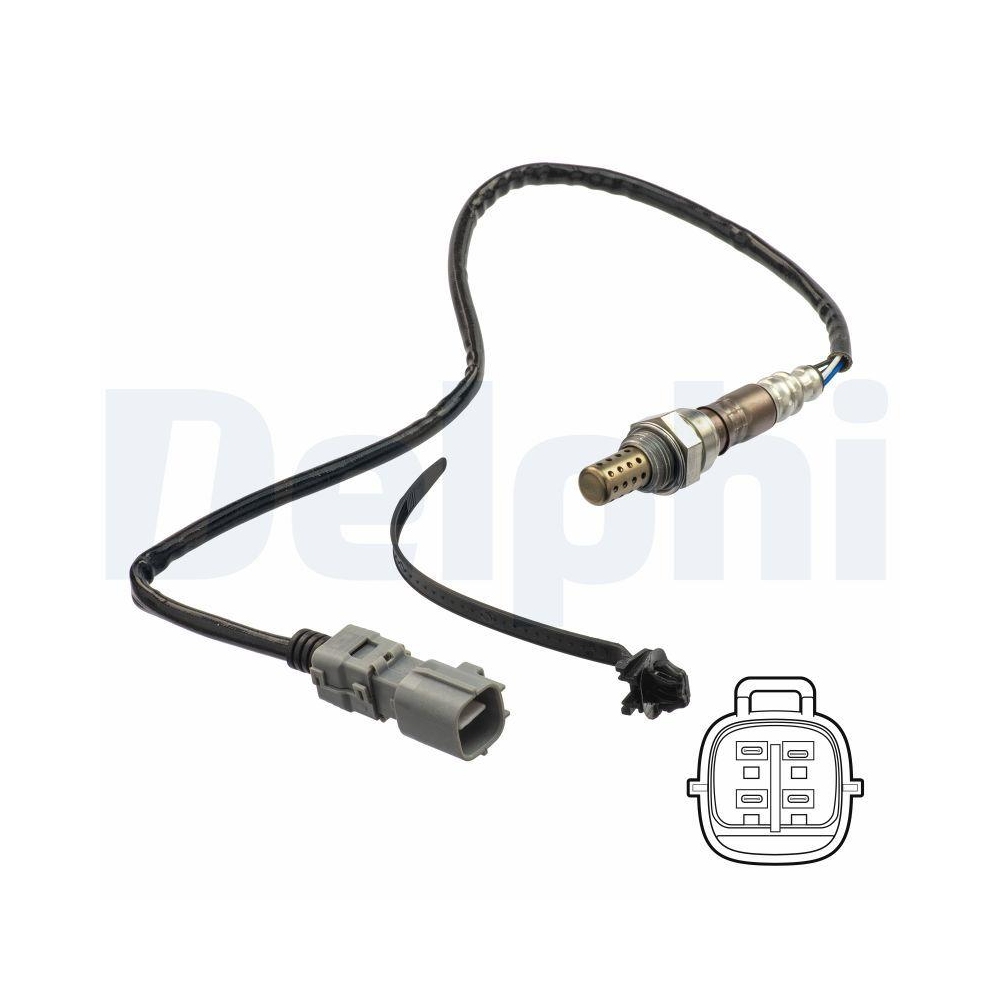 DELPHI ES21230-12B1 Lambdasonde f&uuml;r TOYOTA, nach Katalysator, vor Katalysator