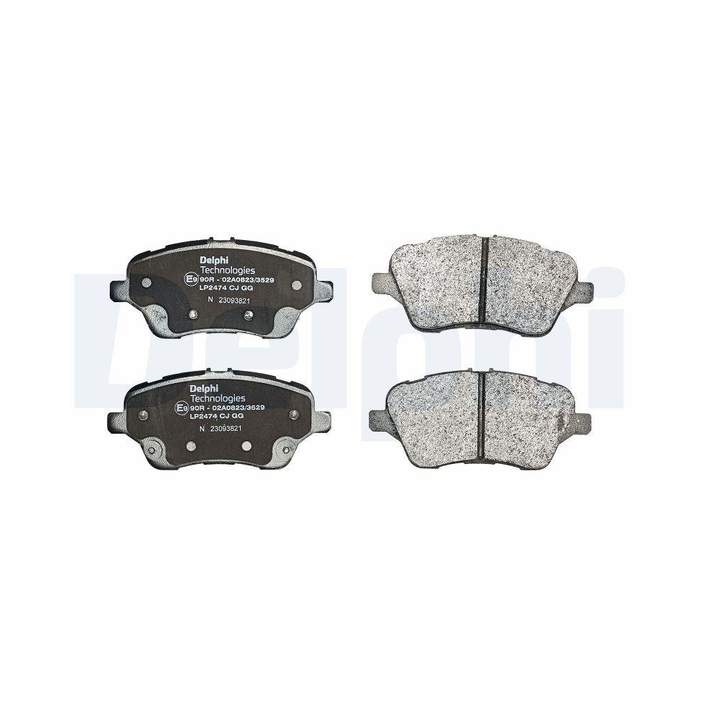 DELPHI LP2474 Bremsbelagsatz, Scheibenbremse f&uuml;r FORD FORD ASIA & OCEANIA