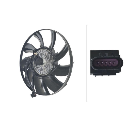 HELLA 8MV 366 438-031 L&uuml;fter, Motork&uuml;hlung f&uuml;r LAND ROVER