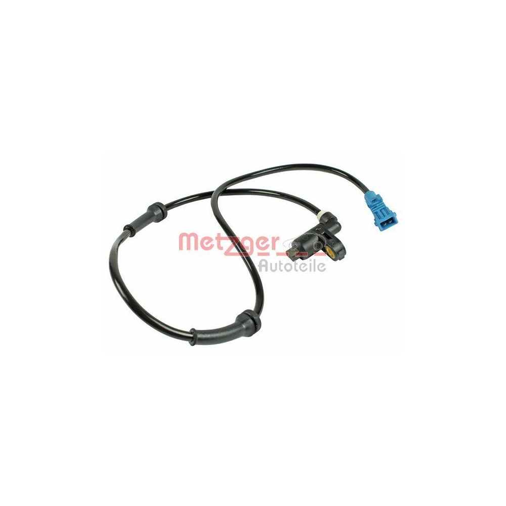 Sensor, Raddrehzahl METZGER 0900053 f&uuml;r PEUGEOT, Vorderachse links