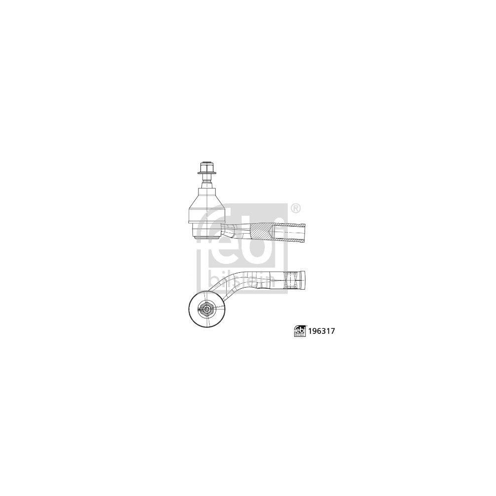 FEBI BILSTEIN Spurstangenkopf 196317 f&uuml;r VOLVO, Vorderachse links