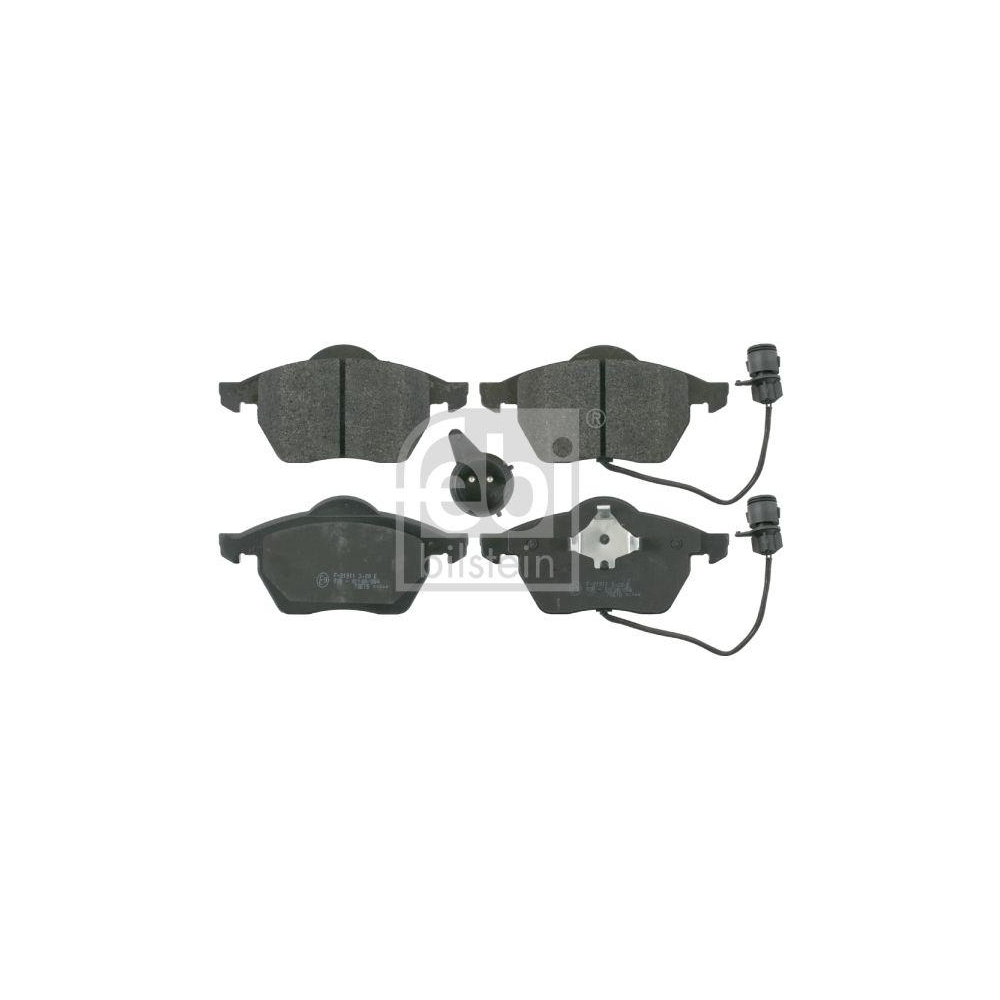 FEBI BILSTEIN Bremsbelagsatz, Scheibenbremse 16058 f&uuml;r AUDI, Vorderachse