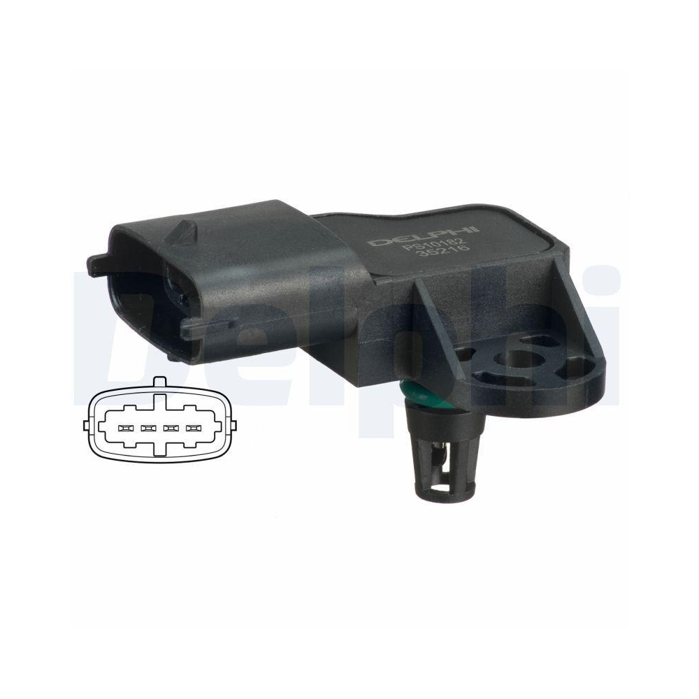 DELPHI PS10182 Sensor, Ladedruck f&uuml;r ALFA ROMEO FIAT LANCIA ABARTH