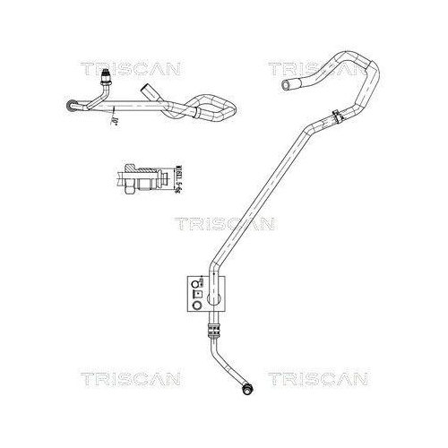TRISCAN 8516 29056 Hydraulikschlauch, Lenkung f&uuml;r VW